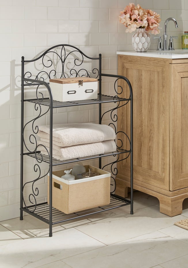 Scroll 3-Tier Bath Shelf image number 0