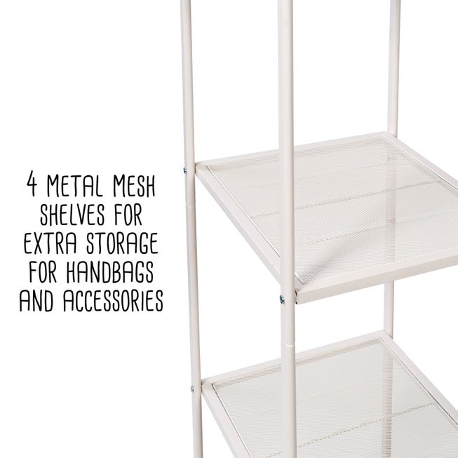 Freestanding Clothing Rack With Shelves image number null
