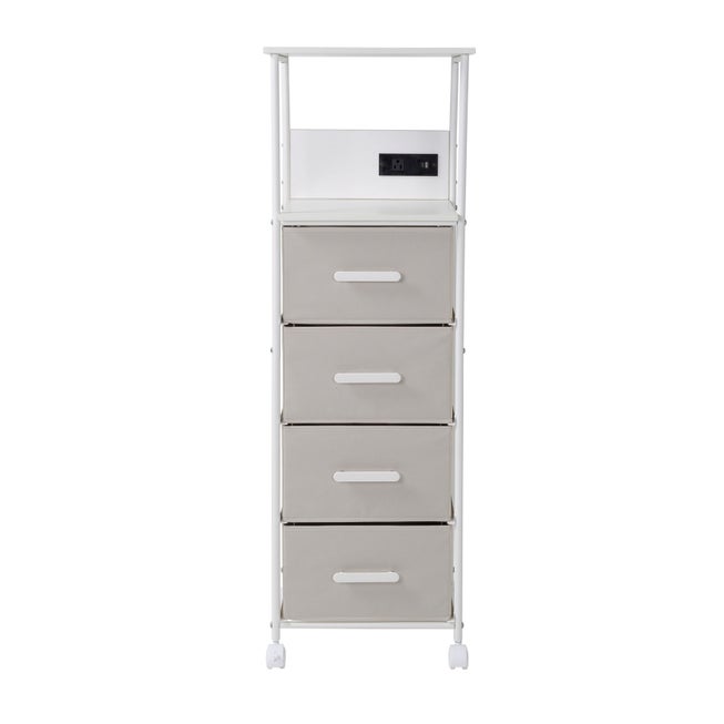 4-Drawer Cart With Charging Station image number 0