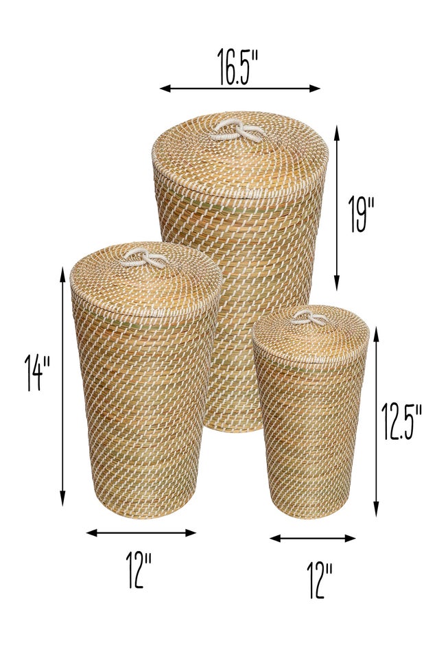 Seagrass Nesting Baskets, Set of 3 image number 4