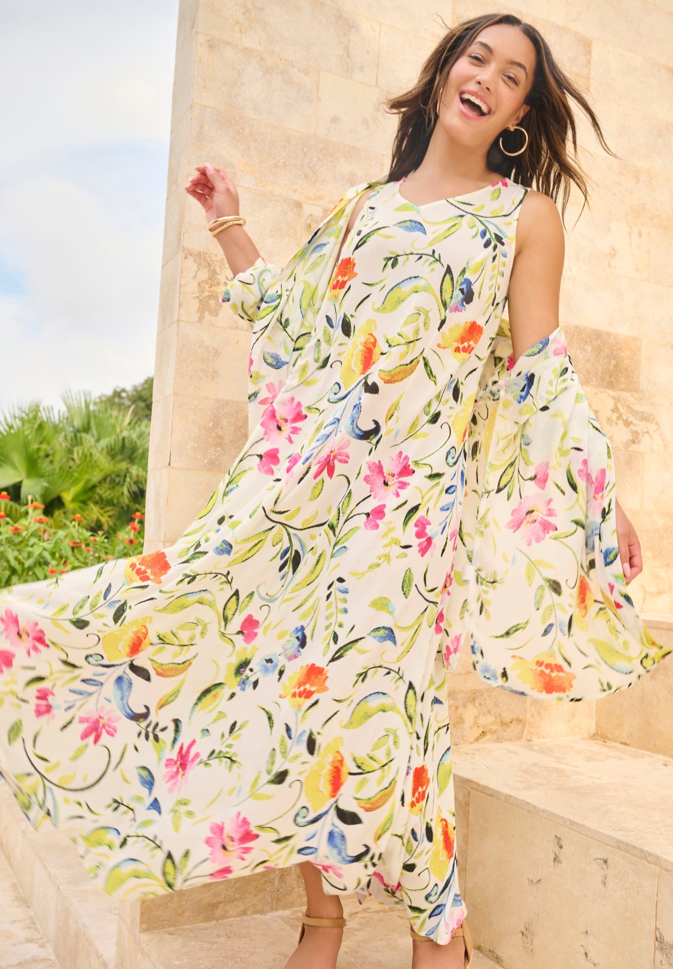 Sleeveless Crinkle Dress image number 4