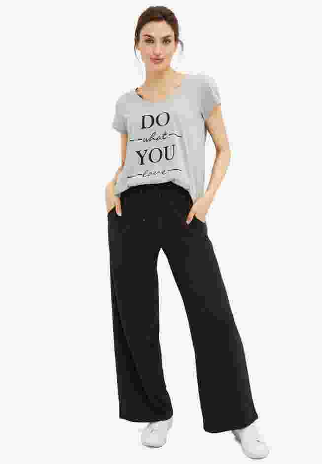 Wide Leg French Terry Sweatpant image number 0