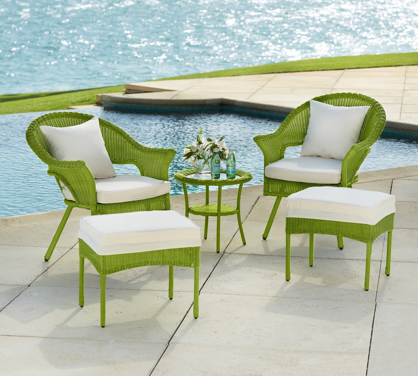 Roma Hand-Woven Resin Wicker Stacking Chair image number 0