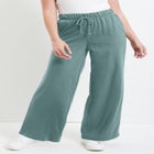 French Terry Wide-Leg Pant image number null