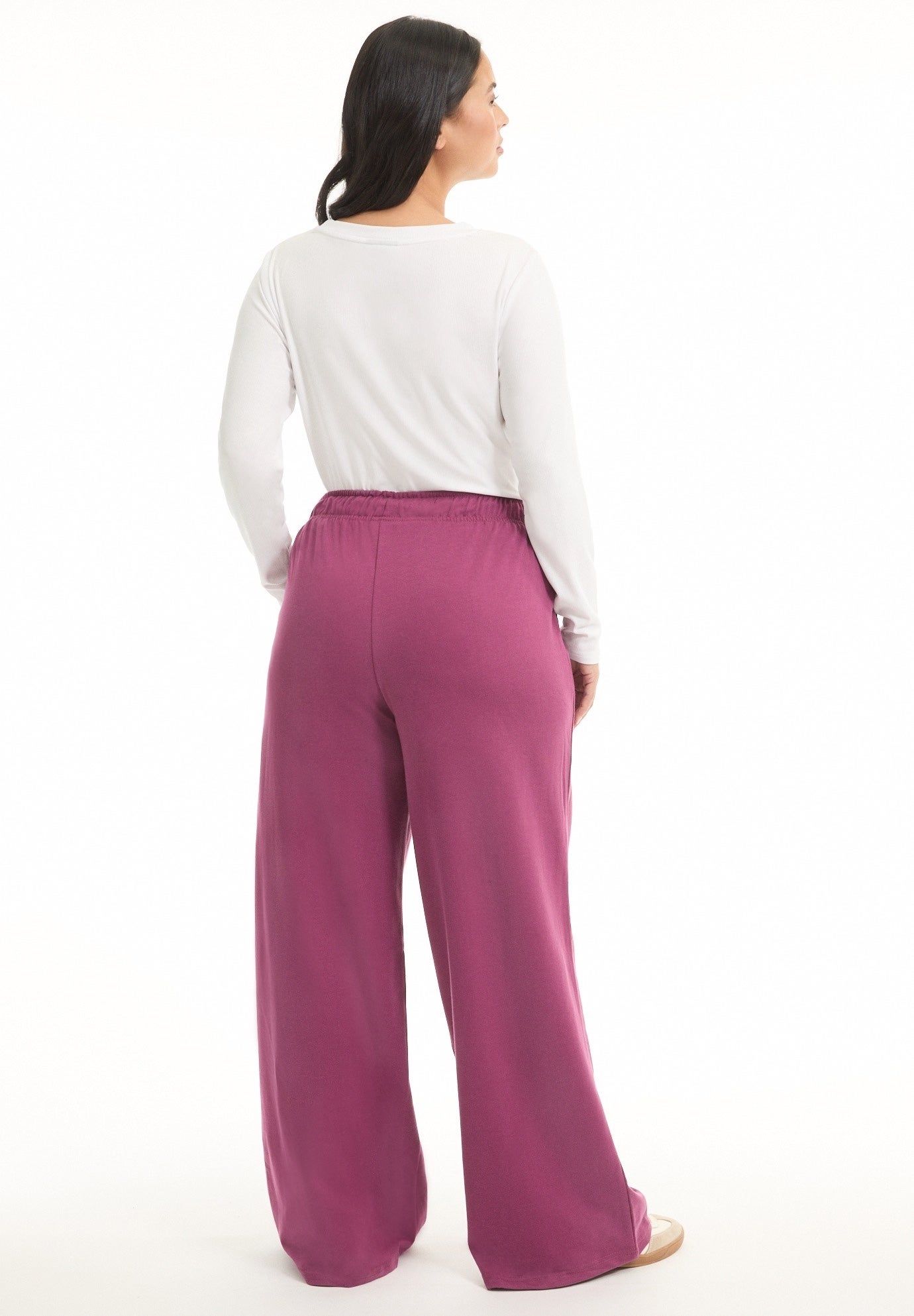 French Terry Wide-Leg Pant image number 1