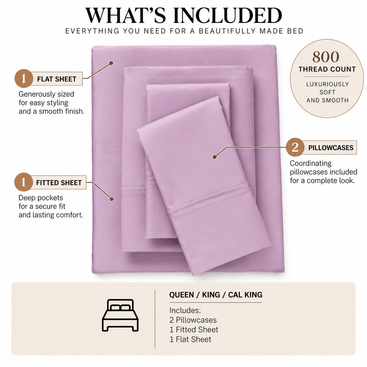Bed Tite&trade; 800 Thread Count Sheet Set image number 2