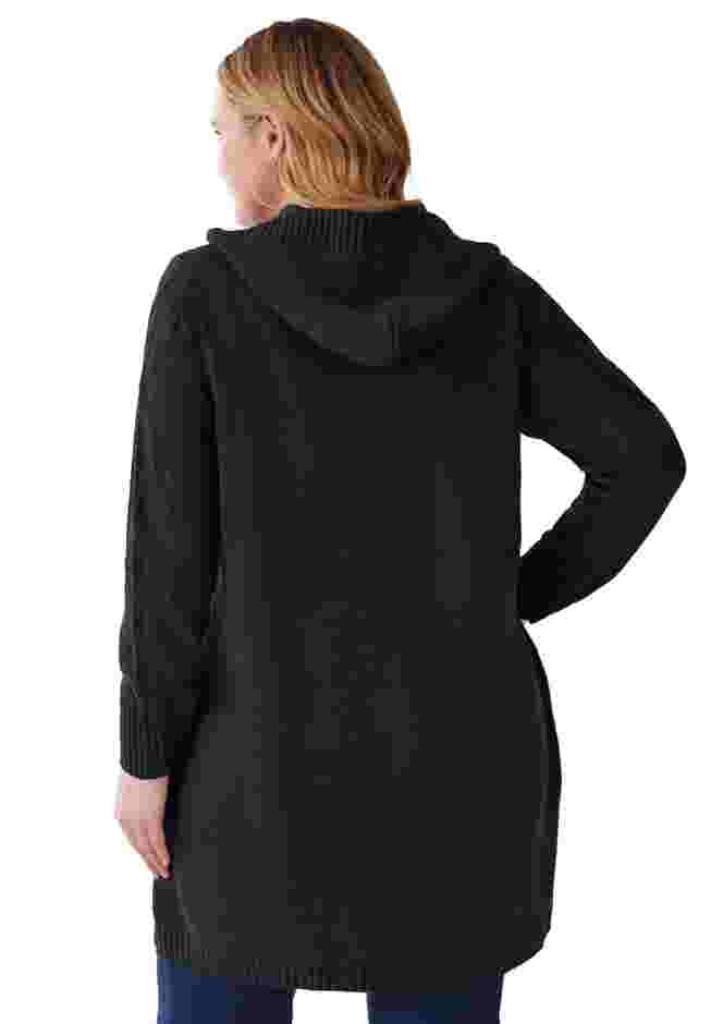 Cable Cardigan Hoodie image number 1
