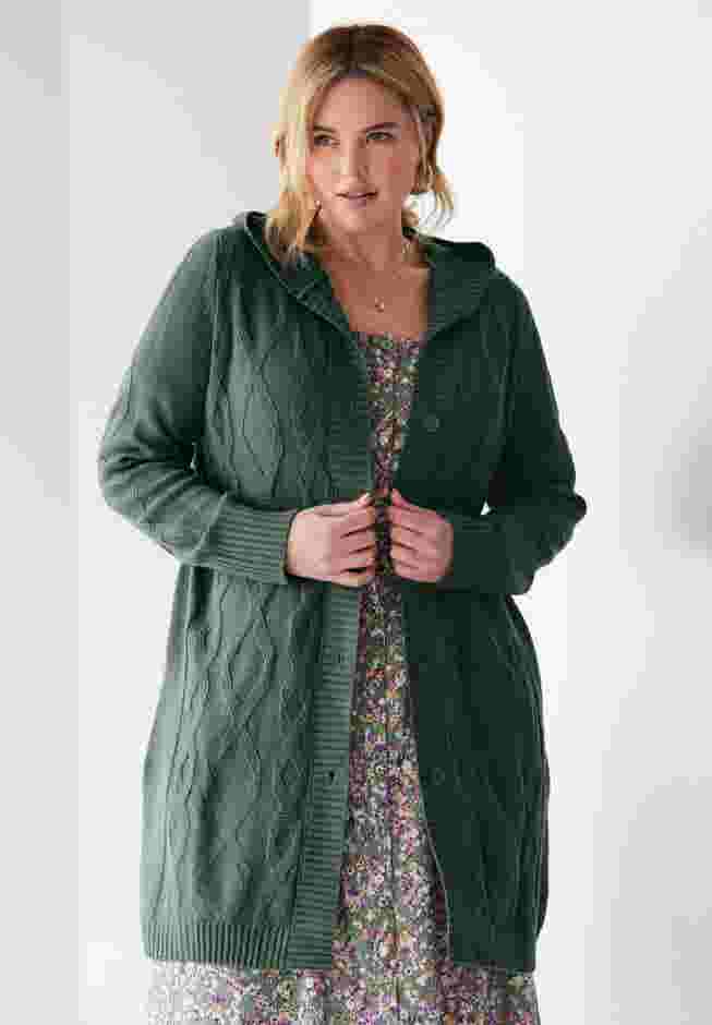 Cable Cardigan Hoodie image number 0