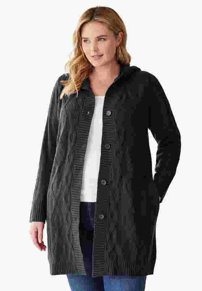 Cable Cardigan Hoodie image number 0