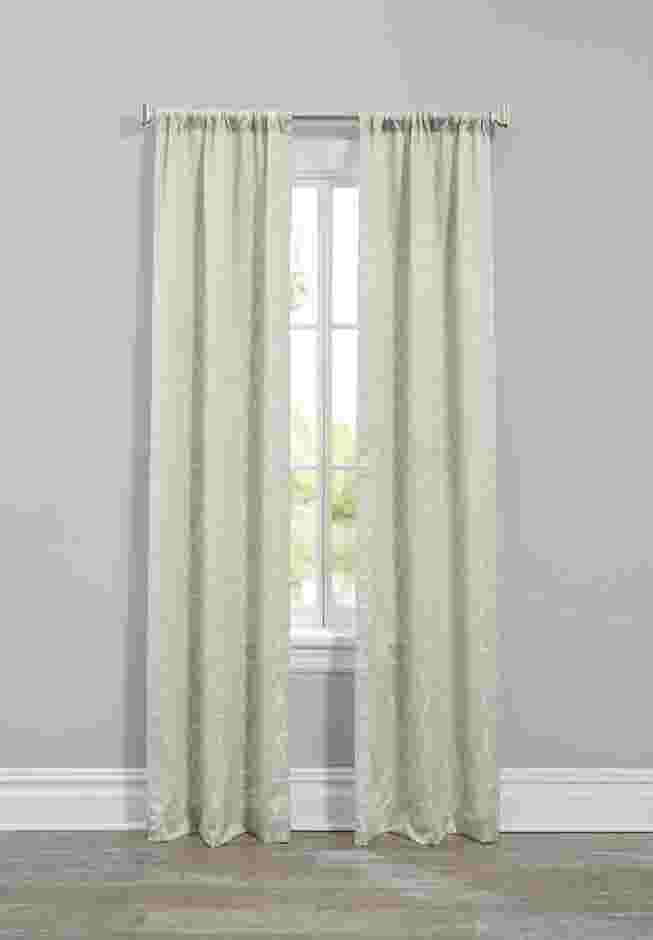 Geo Stud Jacquard Rod-Pocket Panel Pair image number 0