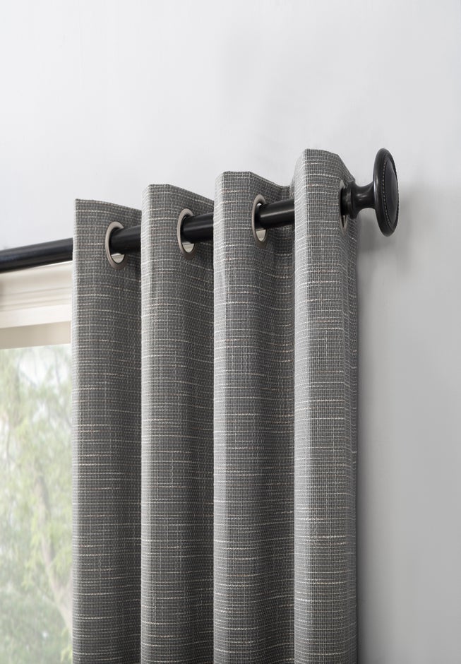 Kline Tweed Thermal 100% Blackout Grommet Panel image number 1