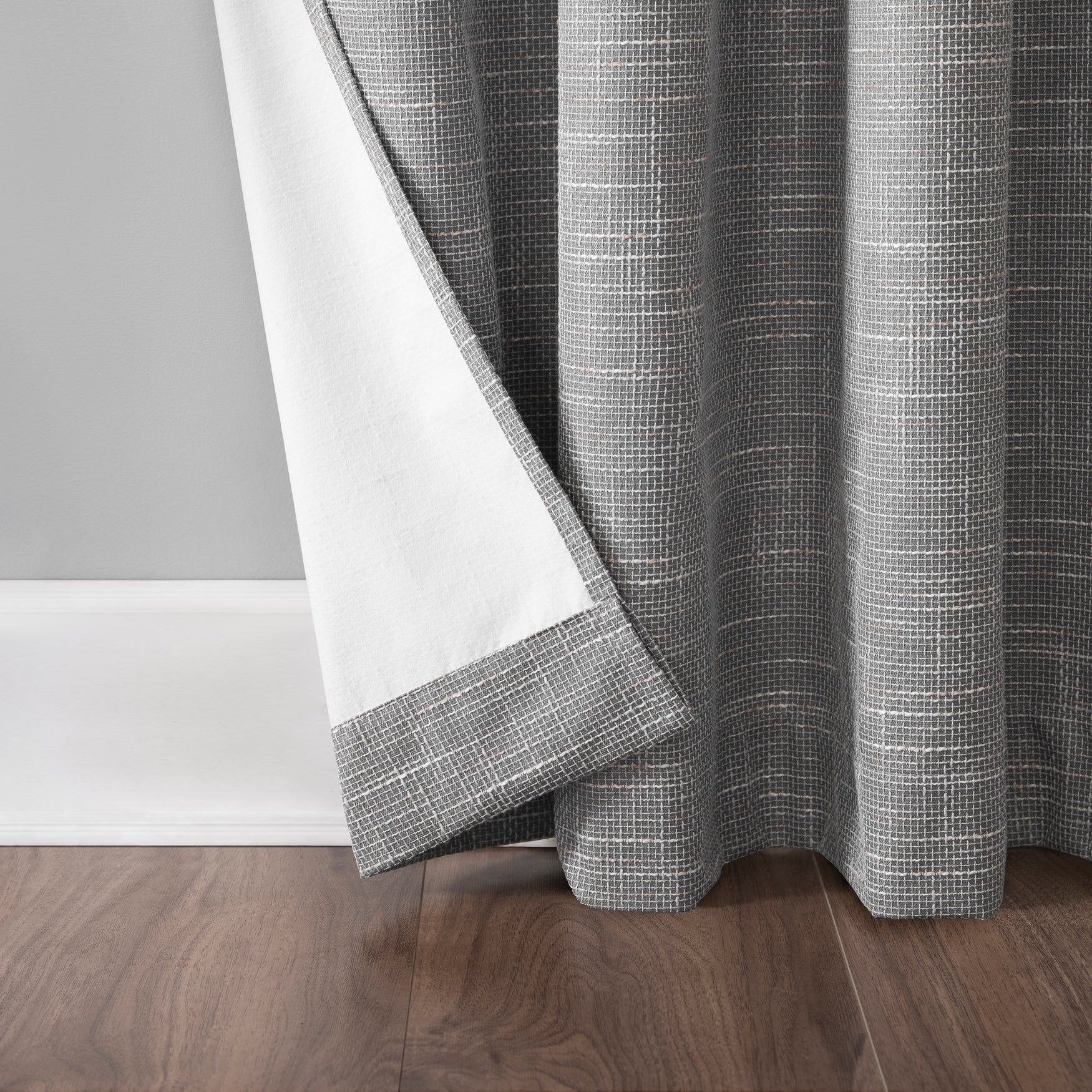 Kline Tweed Thermal 100% Blackout Grommet Panel image number 4