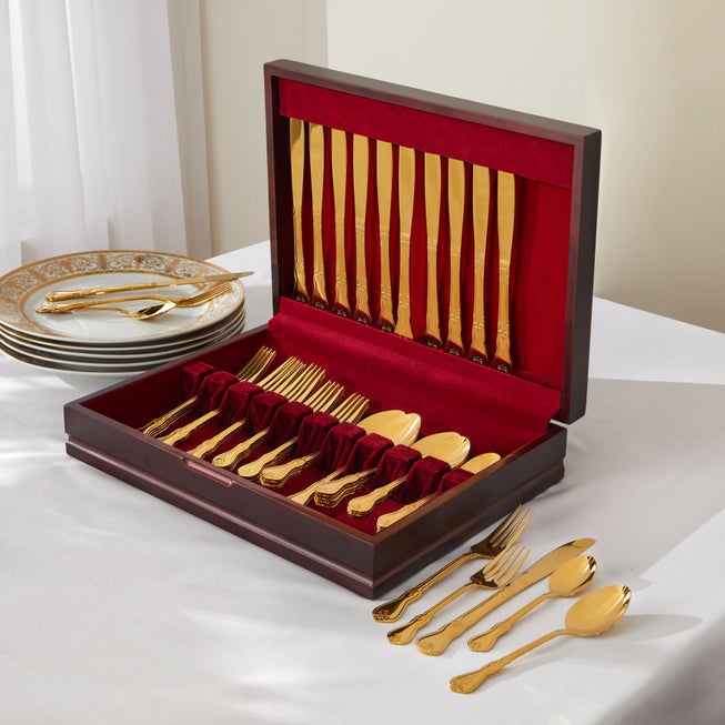 60-Pc. Flatware Set with Chest image number null
