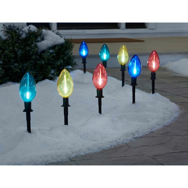 LED C7 Bulb Multi-Color Pathway Lights, Set of 8 image number 0