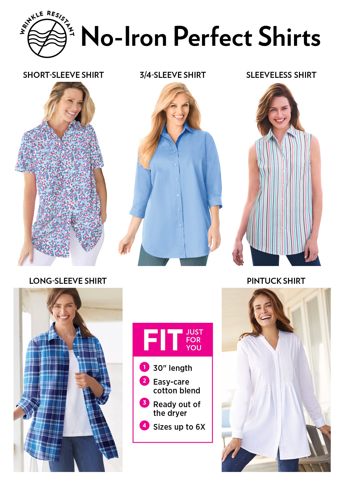 Perfect Three Quarter Sleeve Shirt image number 3