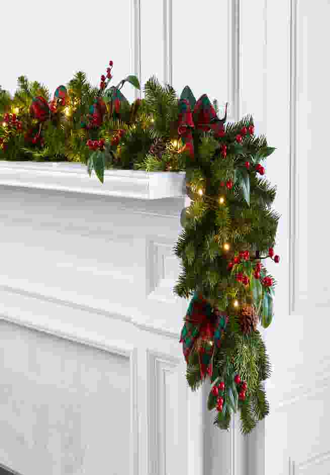 9' Pre-Lit Celeste Garland image number 0