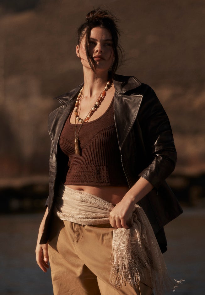 Pointelle Cropped Sweater image number 4