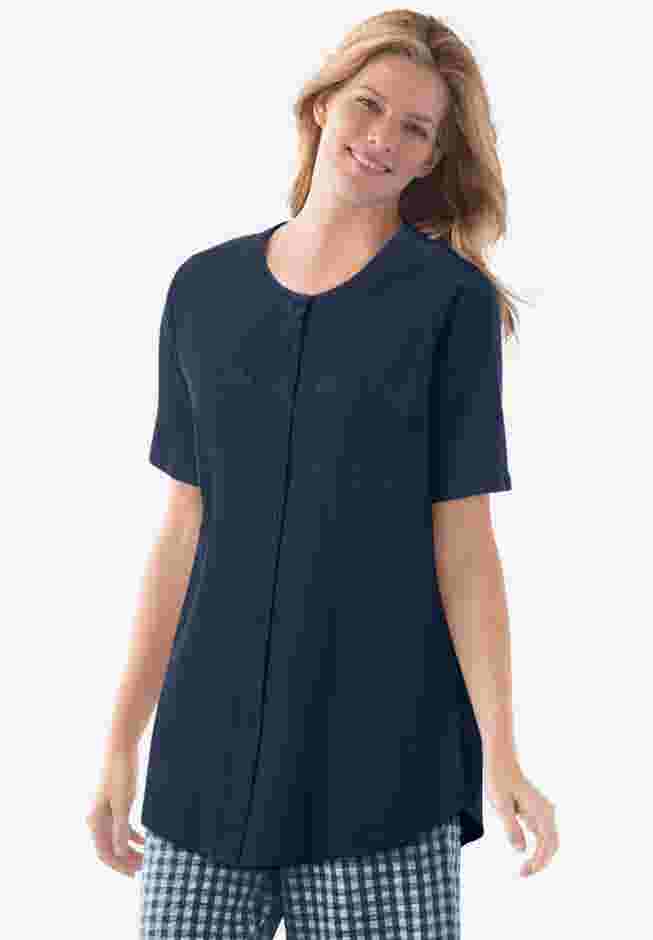 Short-Sleeve Crinkle Shirt image number 0