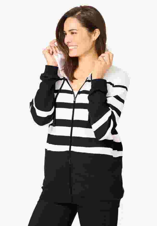 Striped Full Zip Jacket Set image number 3
