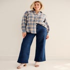 Stretch High-waist Wide Leg Jeans image number null