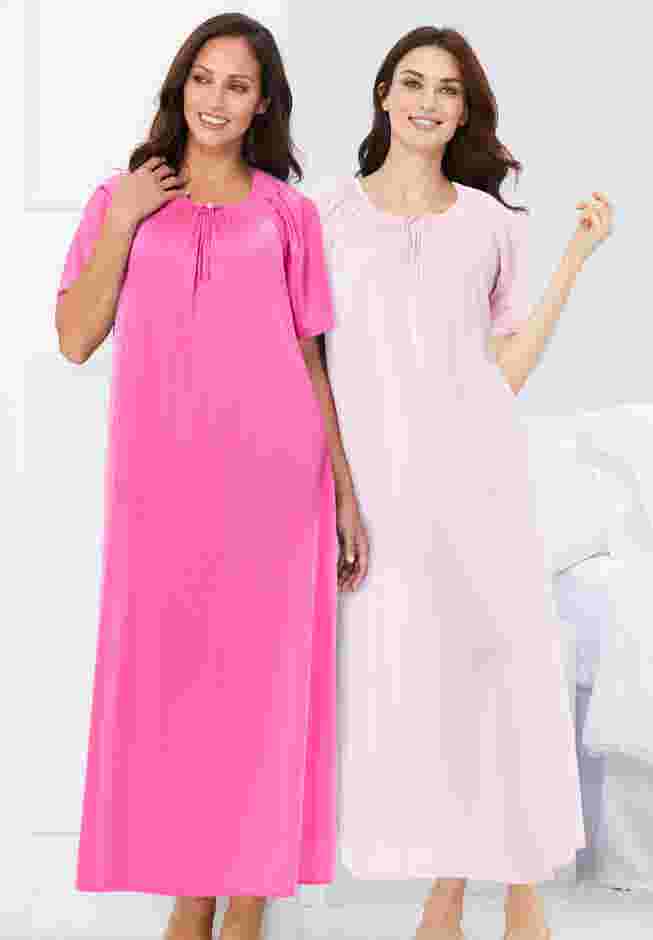 2-Pack Long Silky Gown image number 4
