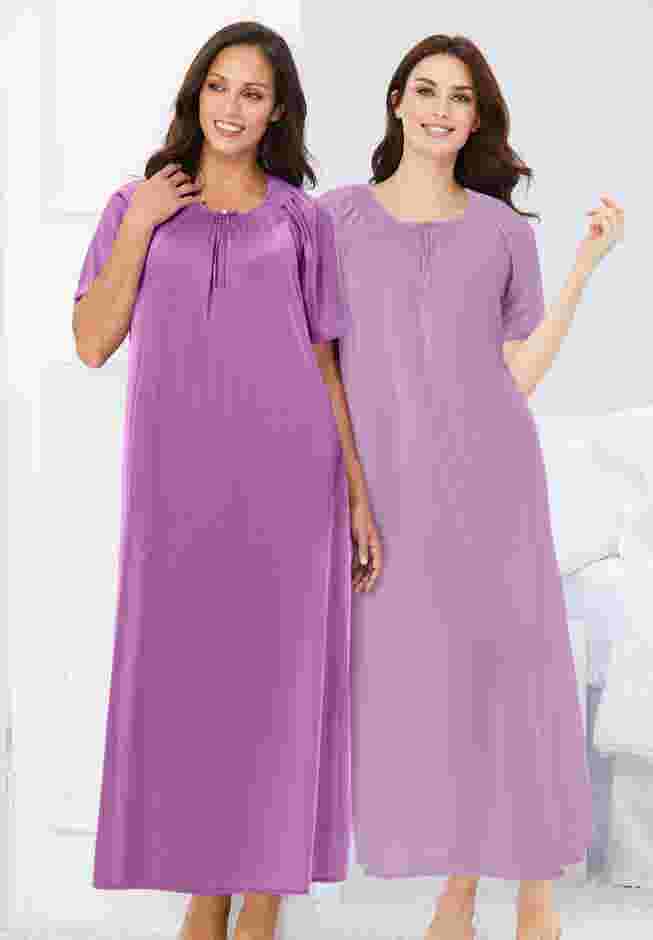 2-Pack Long Silky Gown image number 7
