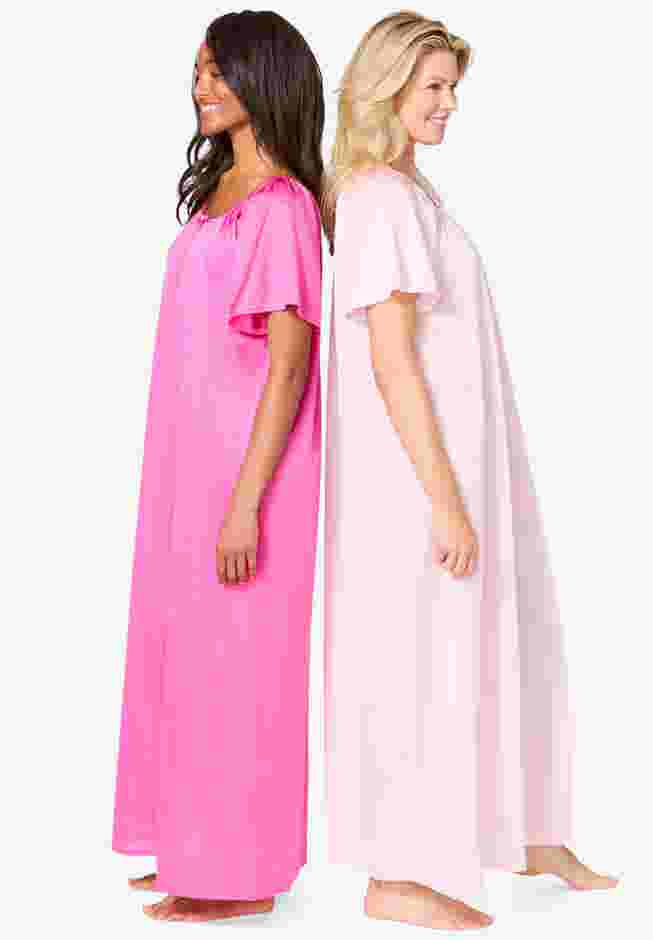 2-Pack Long Silky Gown image number 2
