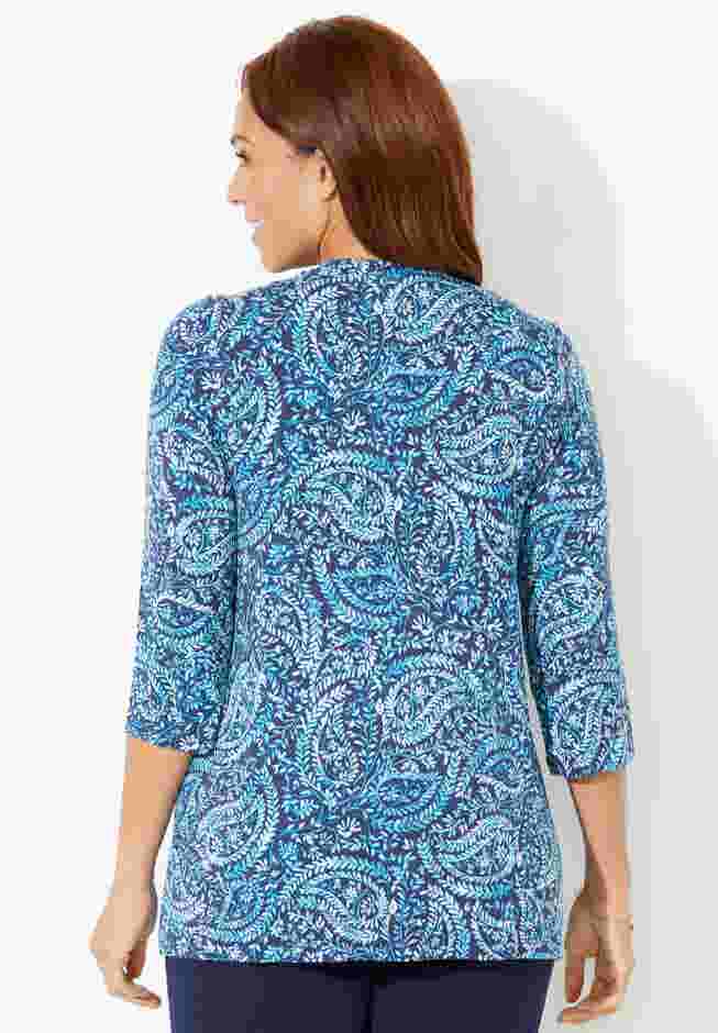 Cardigan and Tank One Piece Top image number 1