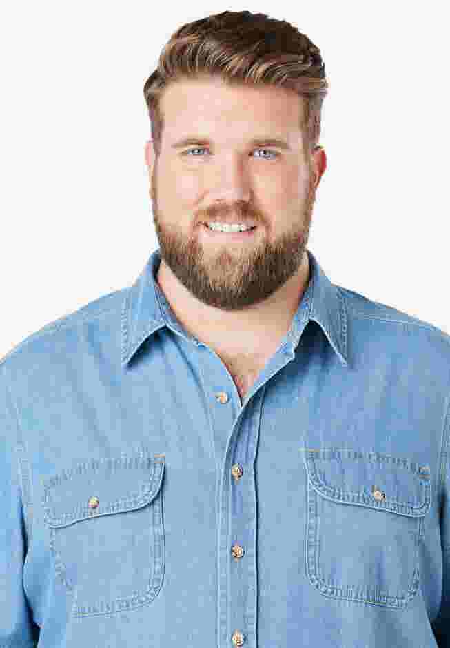 Short Sleeve Denim and Twill Shirt image number 4