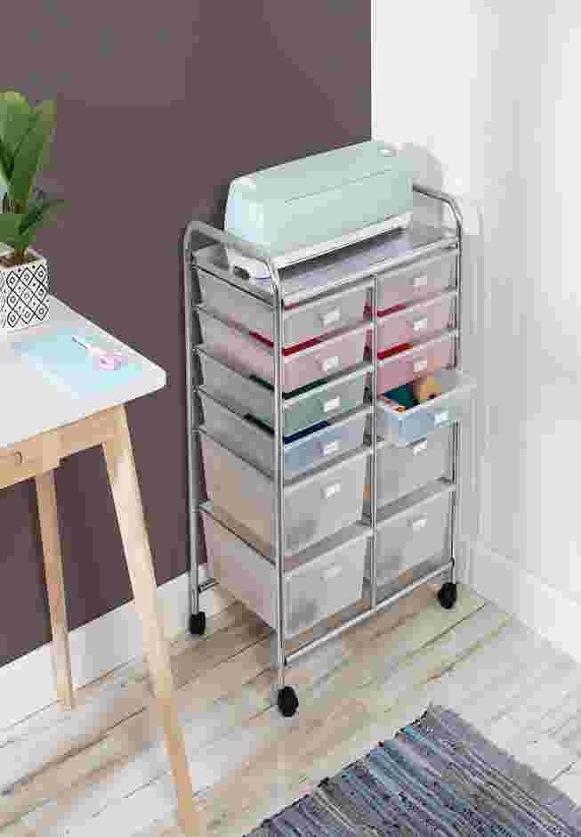 12-Drawer Rolling Craft Storage Cart image number 0