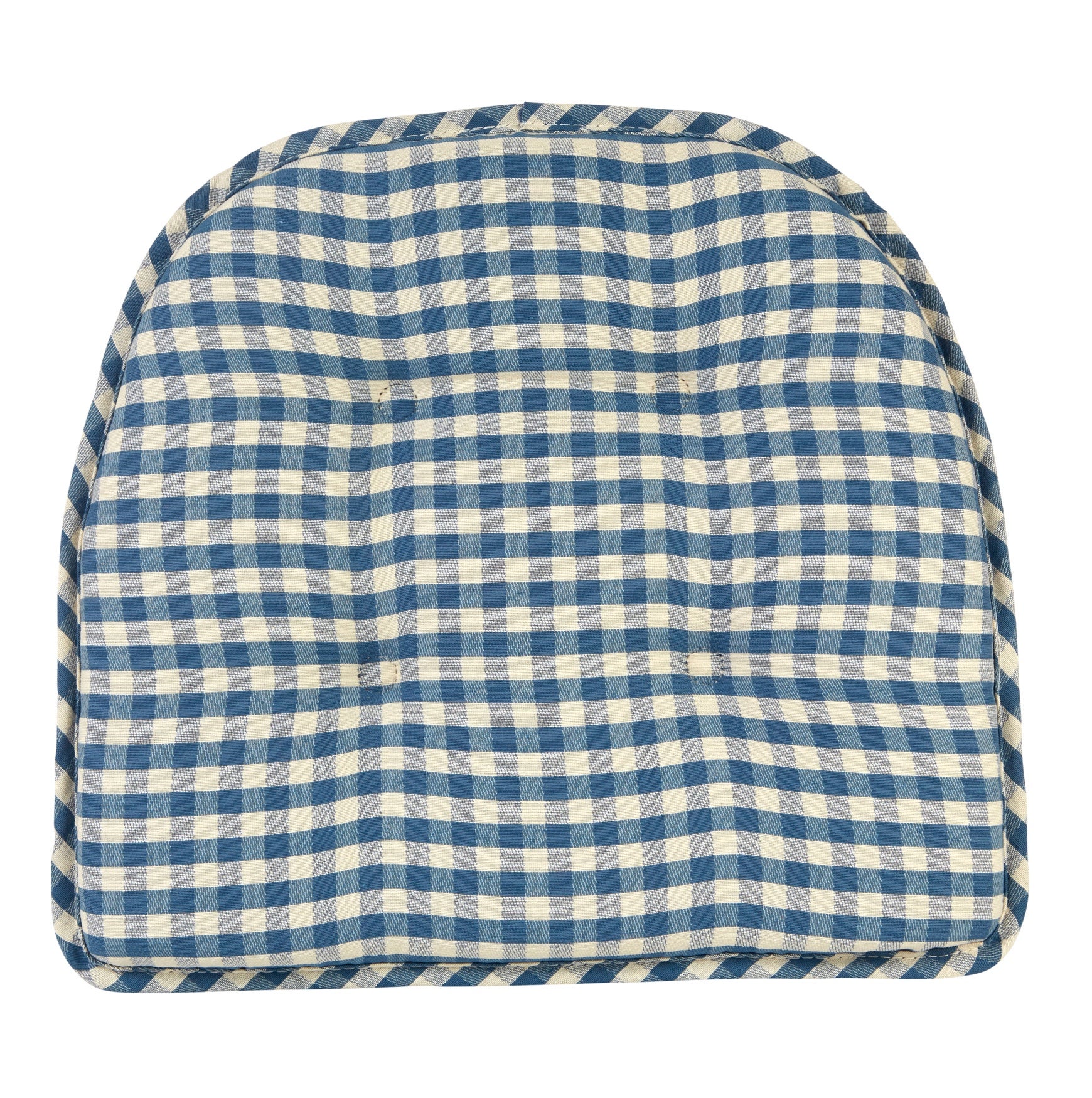 Gingham Gripper® Chair Cushion image number 0