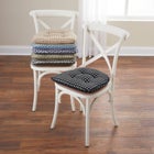 Gingham Gripper® Chair Cushion image number null