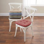 Gingham Gripper® Chair Cushion image number null