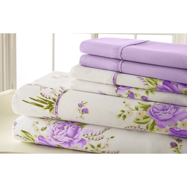 6-pc Traditional Floral Sheet Set image number 0