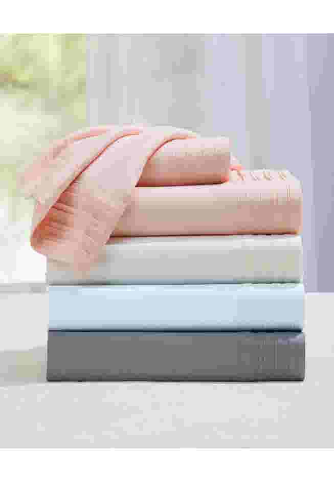 Microfiber Pleated Hem Sheet Set image number 1