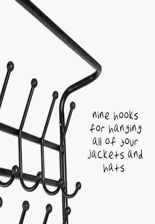 Entryway Coat Rack & Shoe Organizer image number 2