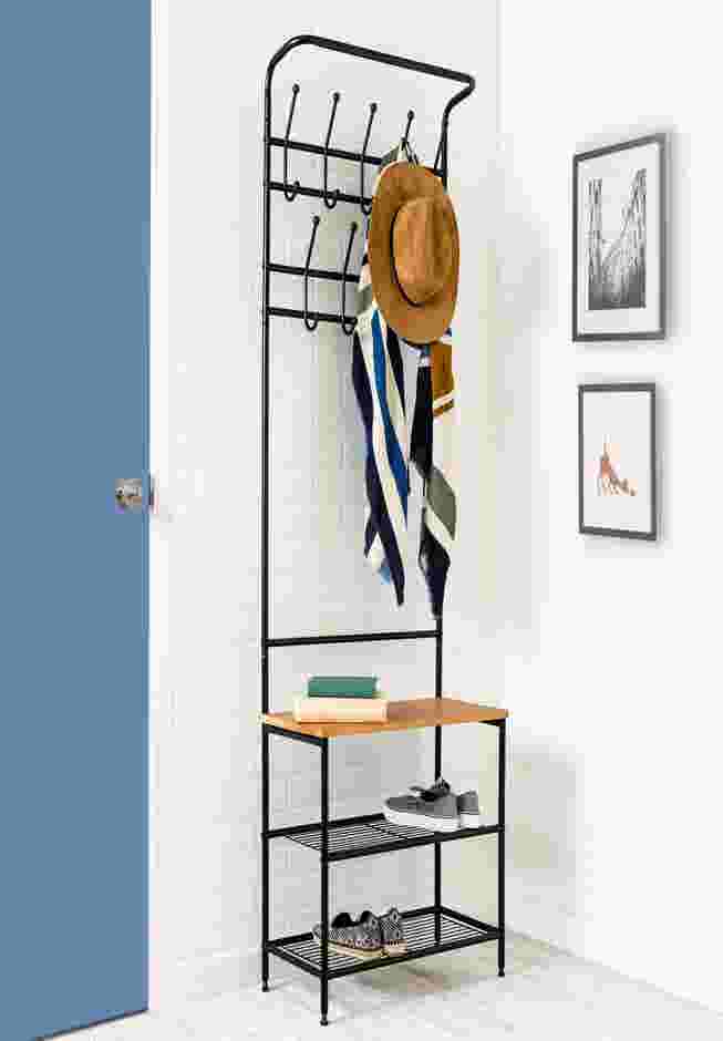 Entryway Coat Rack & Shoe Organizer image number 0