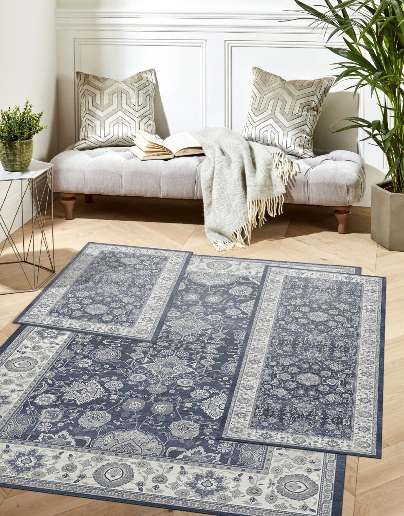 3-Pc. Paris Washable Rug Set image number 0
