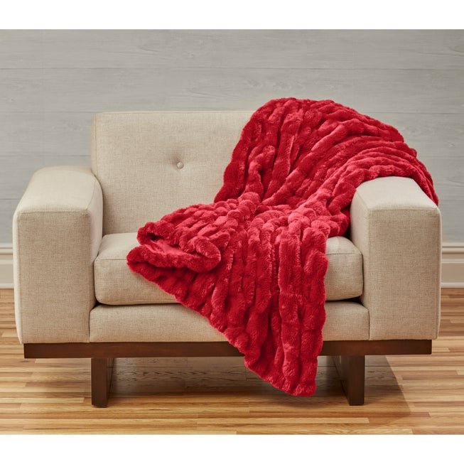 Faux Fur Throw image number null