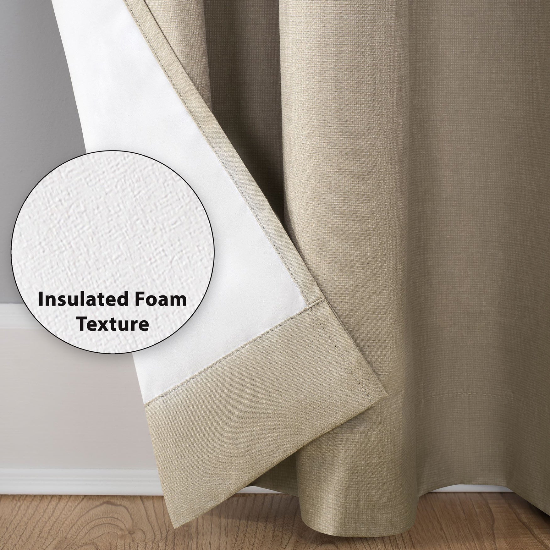 Cameron Texture Grommet Window Panel image number 2