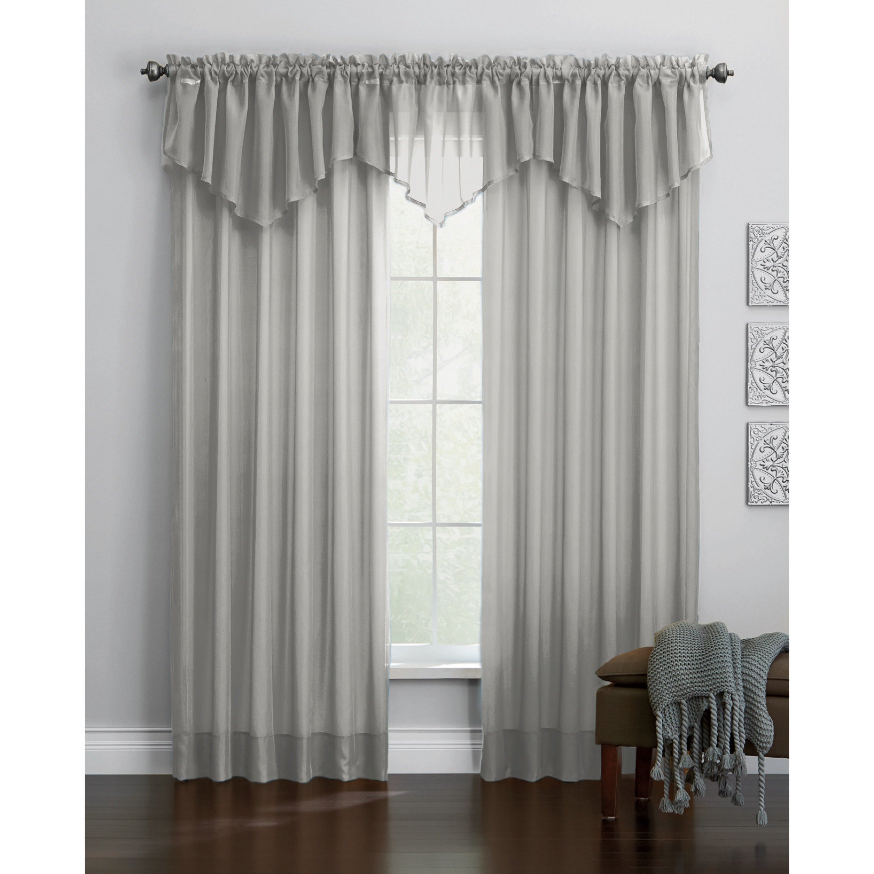 BH Studio Sheer Voile Ascot Valance image number 0