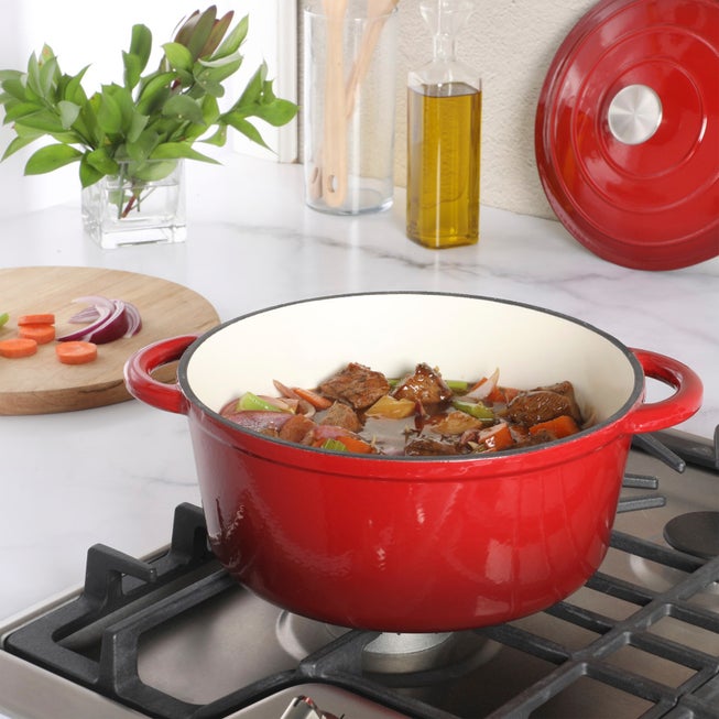 5 Qt. Enamel Cast Iron Dutch Oven image number null