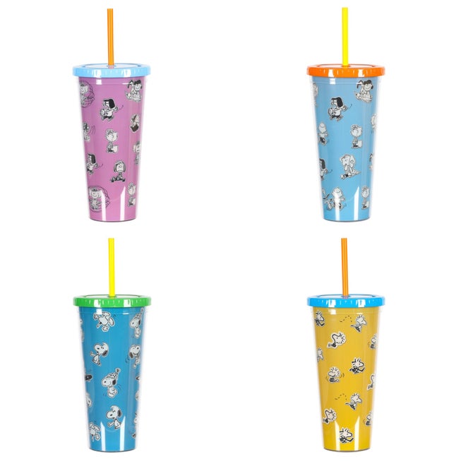 Set of 4 Snoopy and Pals Tumblers image number null
