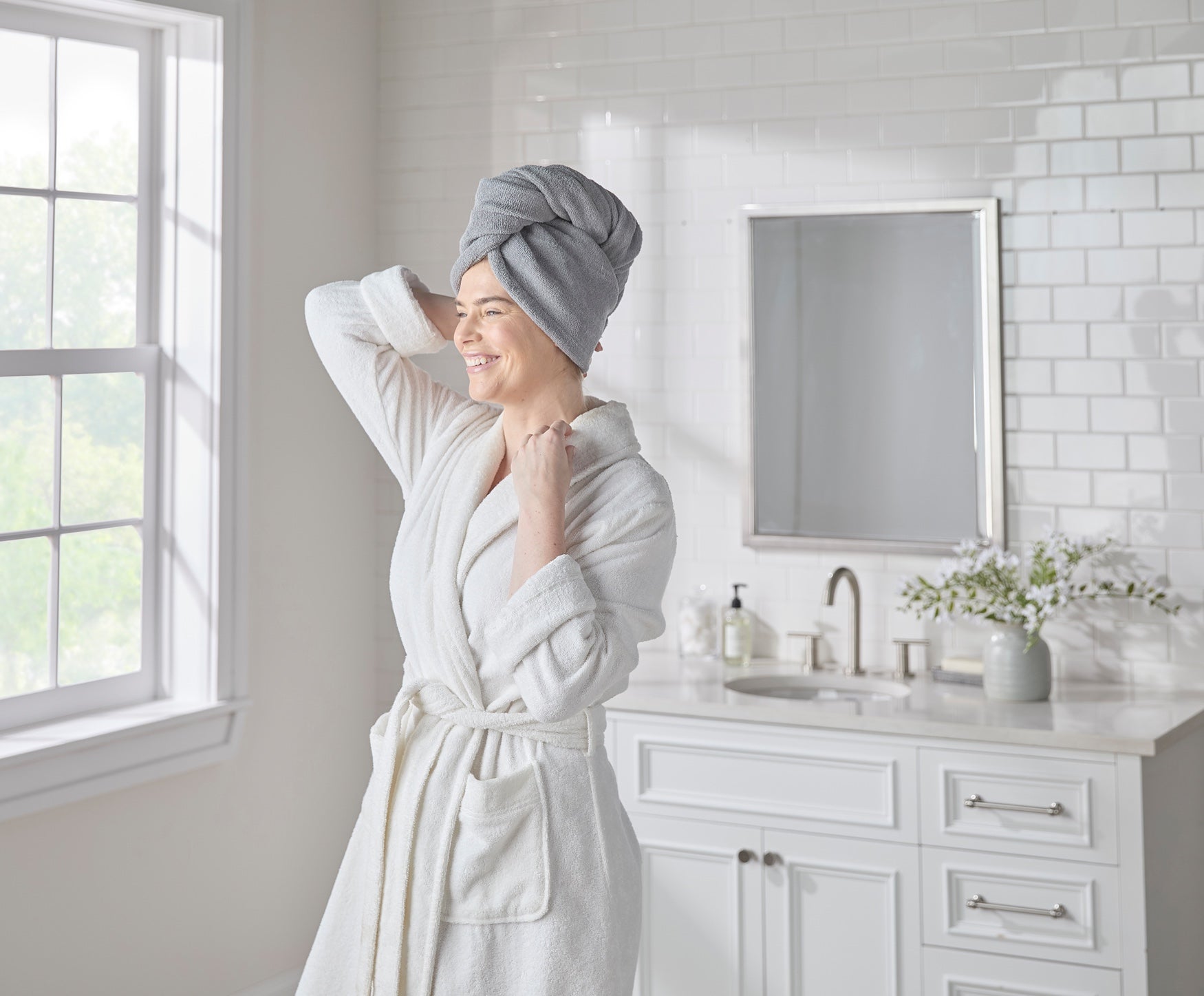  Microfiber Hair Wrap, 2-Pk. image number 0