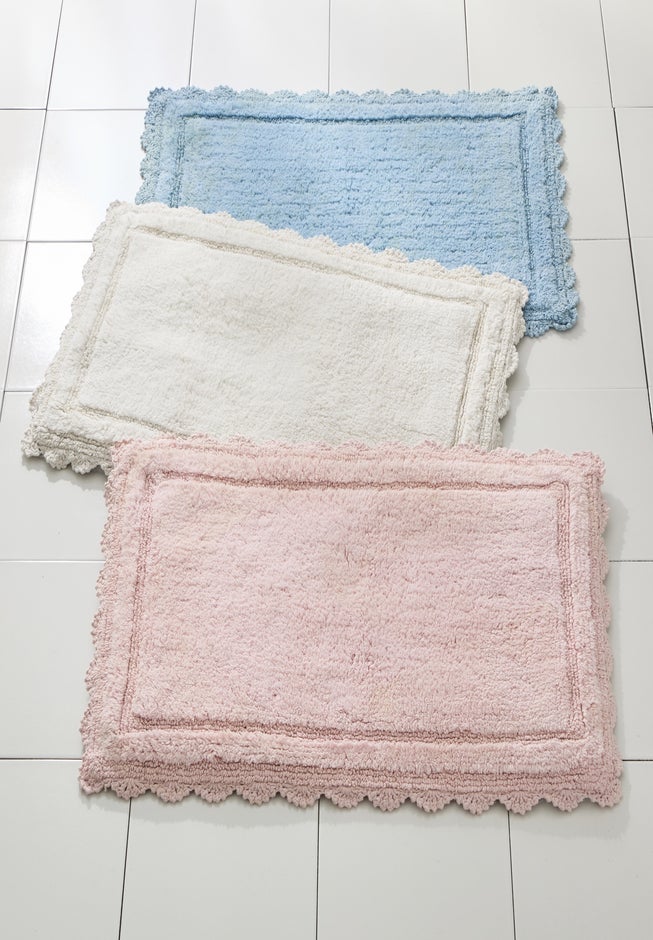 Rectangle Crochet Bath Mat image number 1
