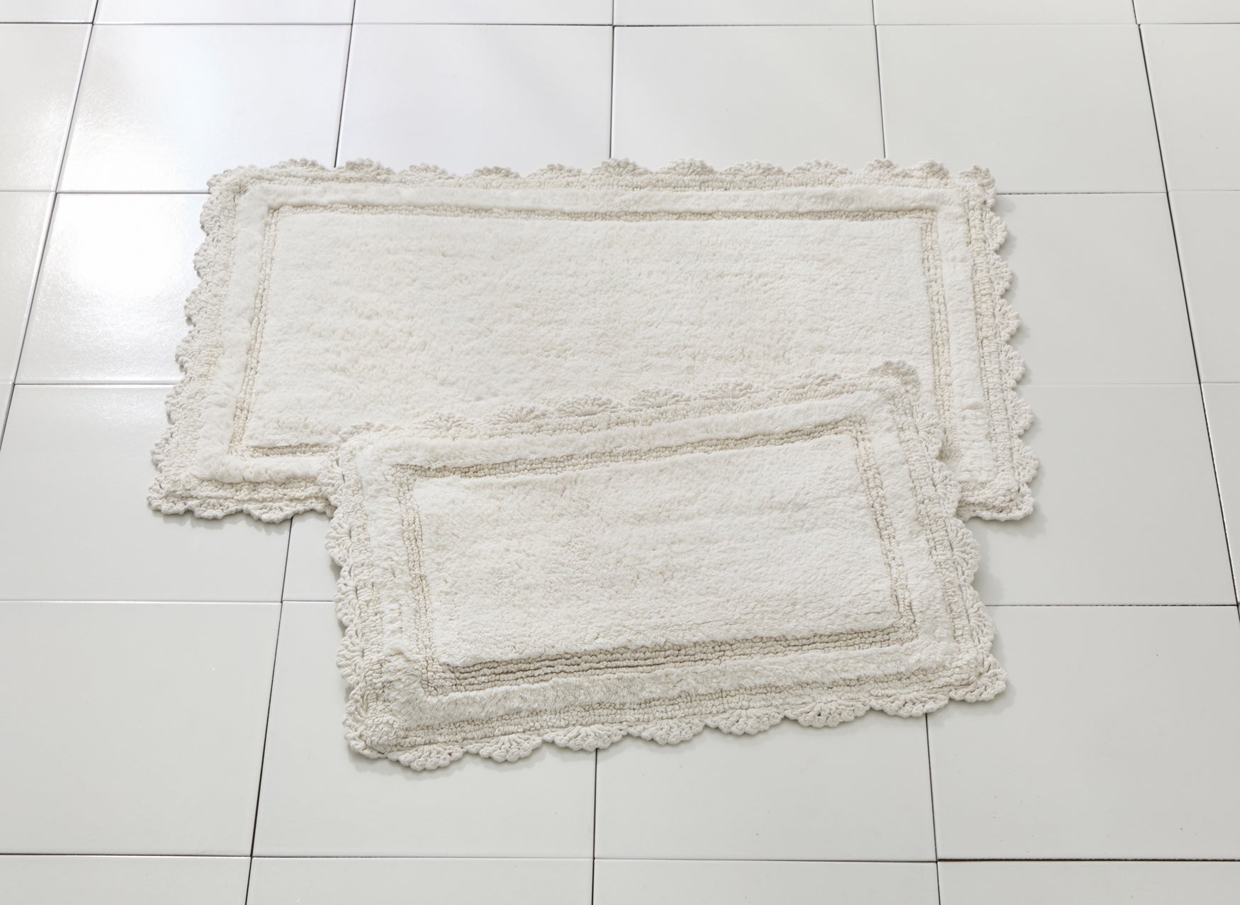 Rectangle Crochet Bath Mat image number 2