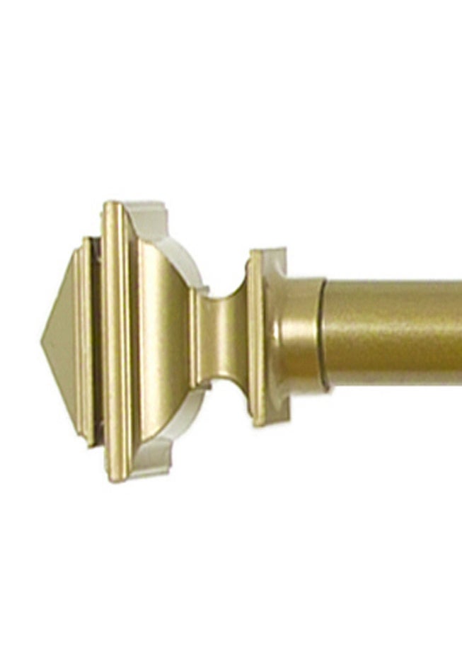 Alba Curtain Rod &mdash; Metal Rod with Deluxe PVC Finials image number 2