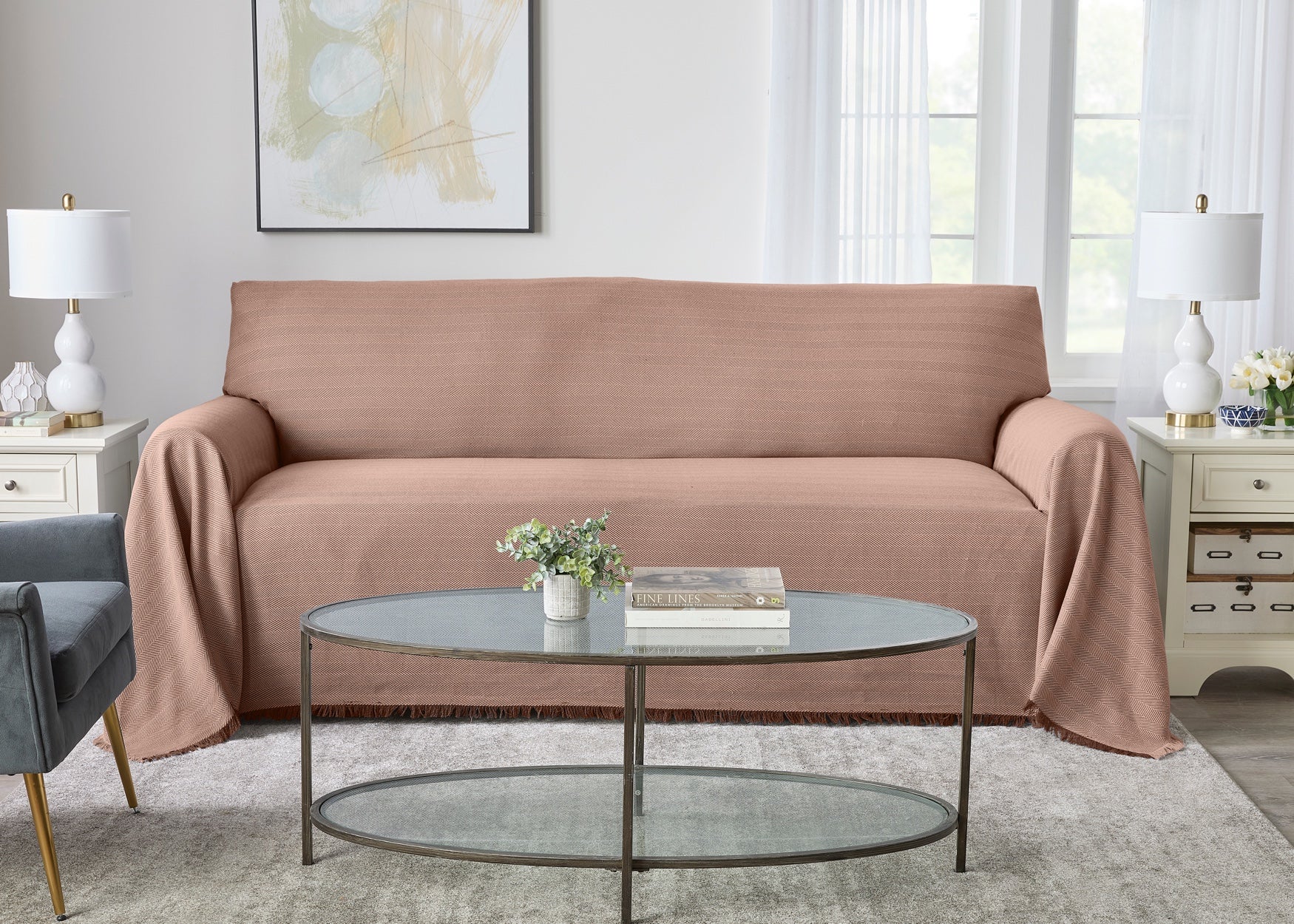  Tapestry Sofa Pet Protector, 130&rdquo;L image number 0