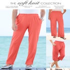 Plus Size Soft Knit Pull-On Capri Pant image number null