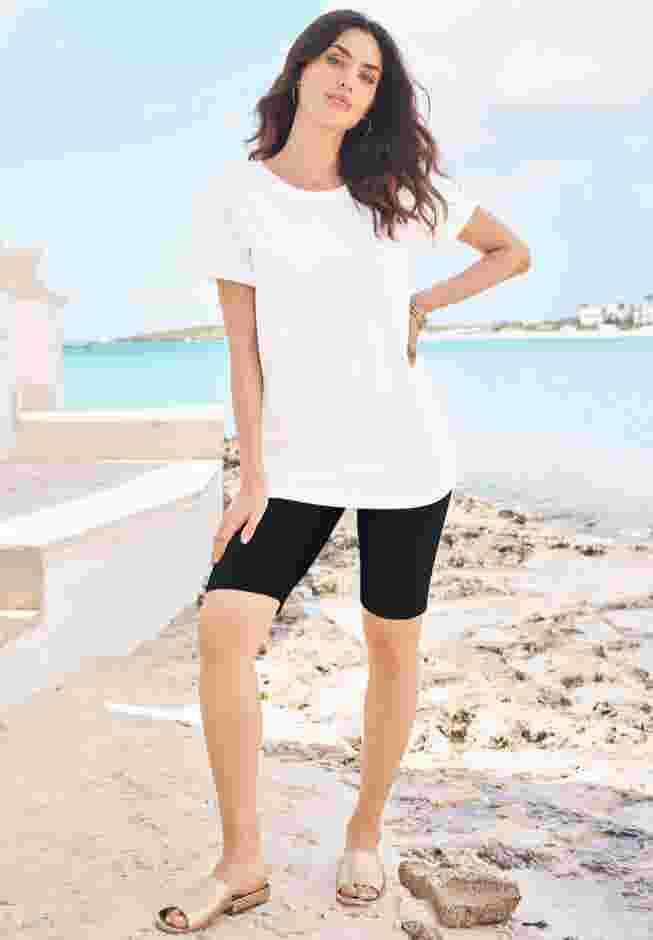 Plus Size Everyday Essential Stretch Bike Shorts image number 5